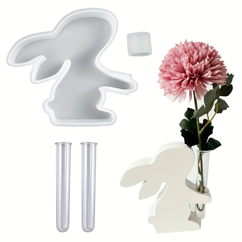 Plant Growth Regulator - 4pcs/set Easter Bunny Silicone Vase Mold