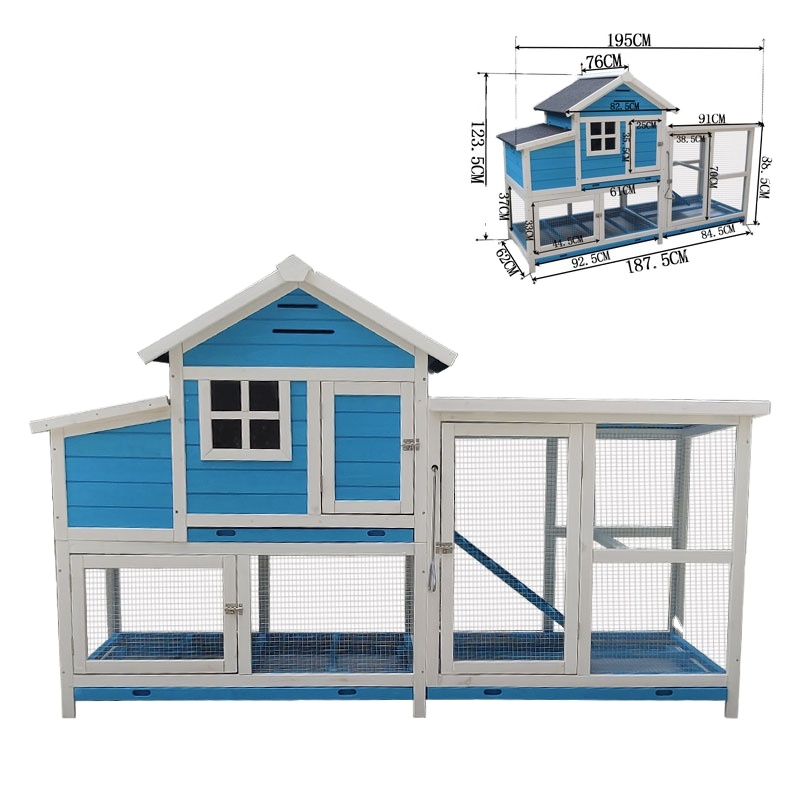 Rabbit Cage Wire - Outdoor Solid Wood Small Pet Cage