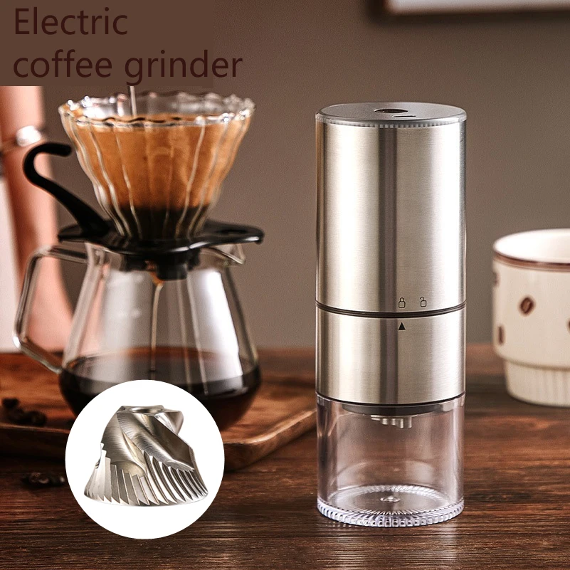 Grain Mill Grinder - Portable Upgrade Electric Coffee Grinder TYPE-C