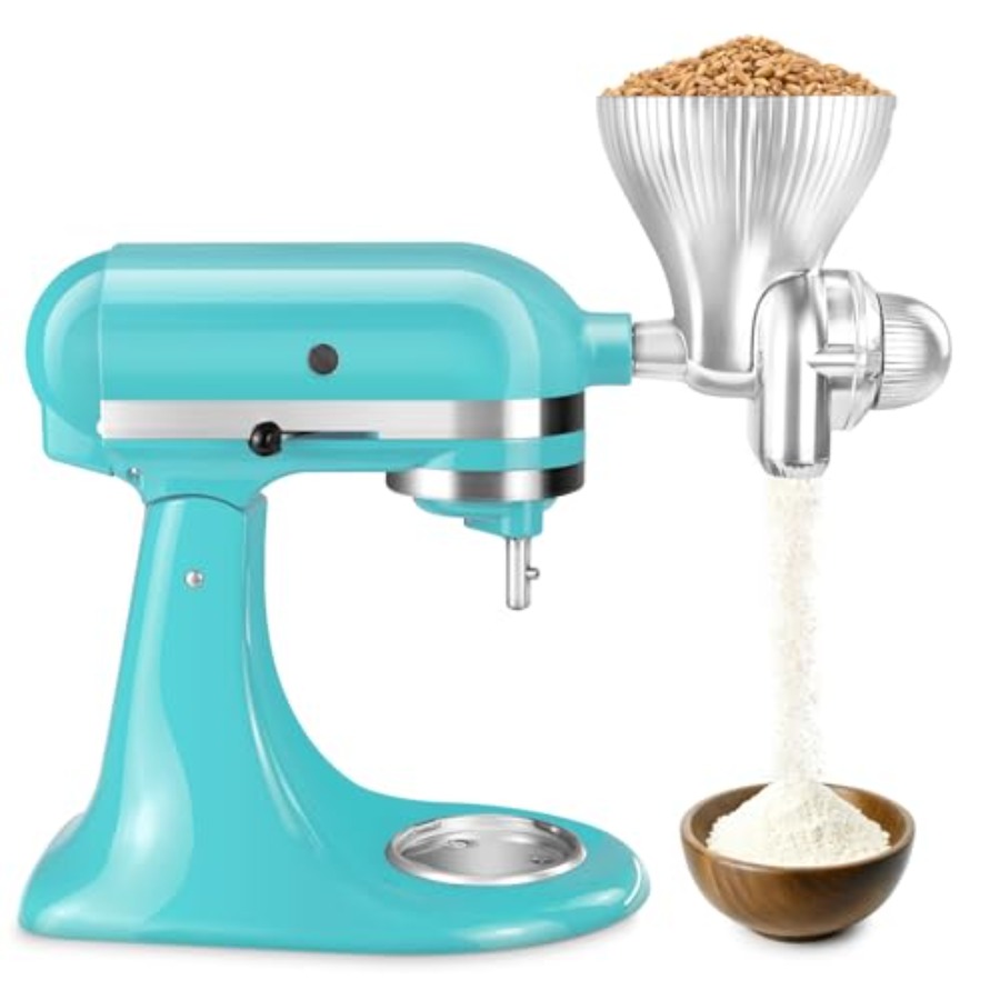 Grain Mill Attachment for  Sta - مراجعة Grain Mill Grinder وسعره