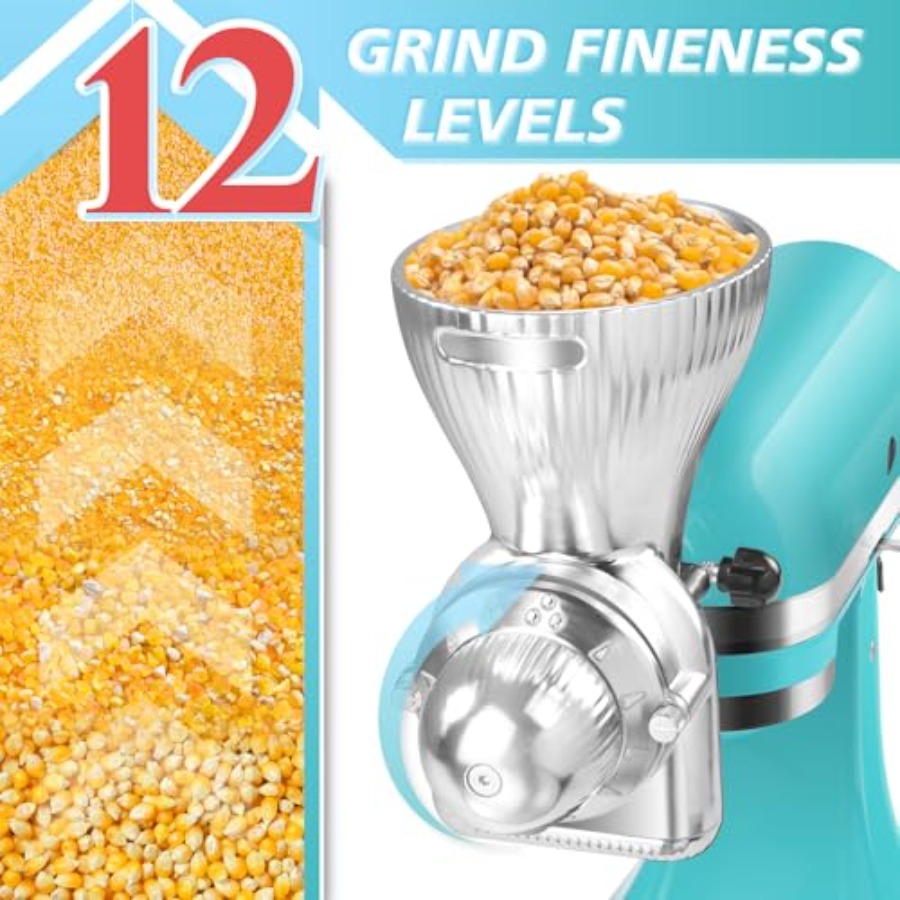 Grain Mill Attachment for  Sta - مراجعة Grain Mill Grinder وسعره