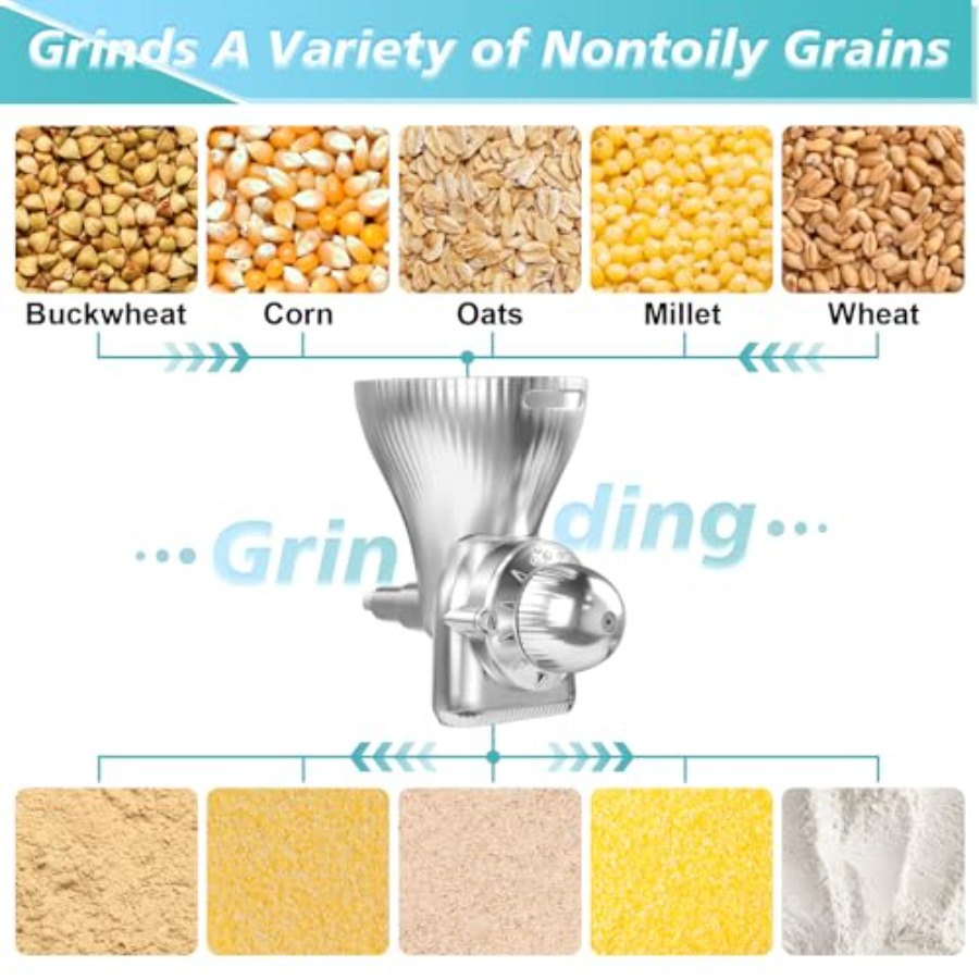 Grain Mill Attachment for  Sta - مراجعة Grain Mill Grinder وسعره