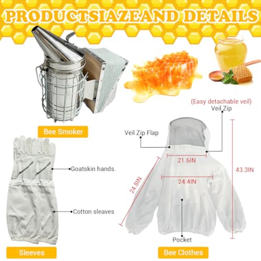 27 PCS Bee Keeping Starter Kit - مراجعة Bee Smoker Tool وسعره