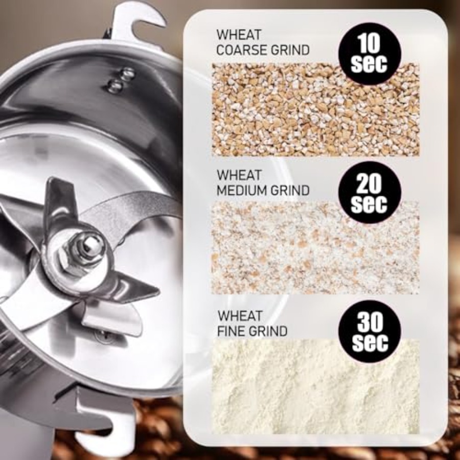 Grain Grinder Mill 250g Electr - مراجعة Grain Mill Grinder وسعره