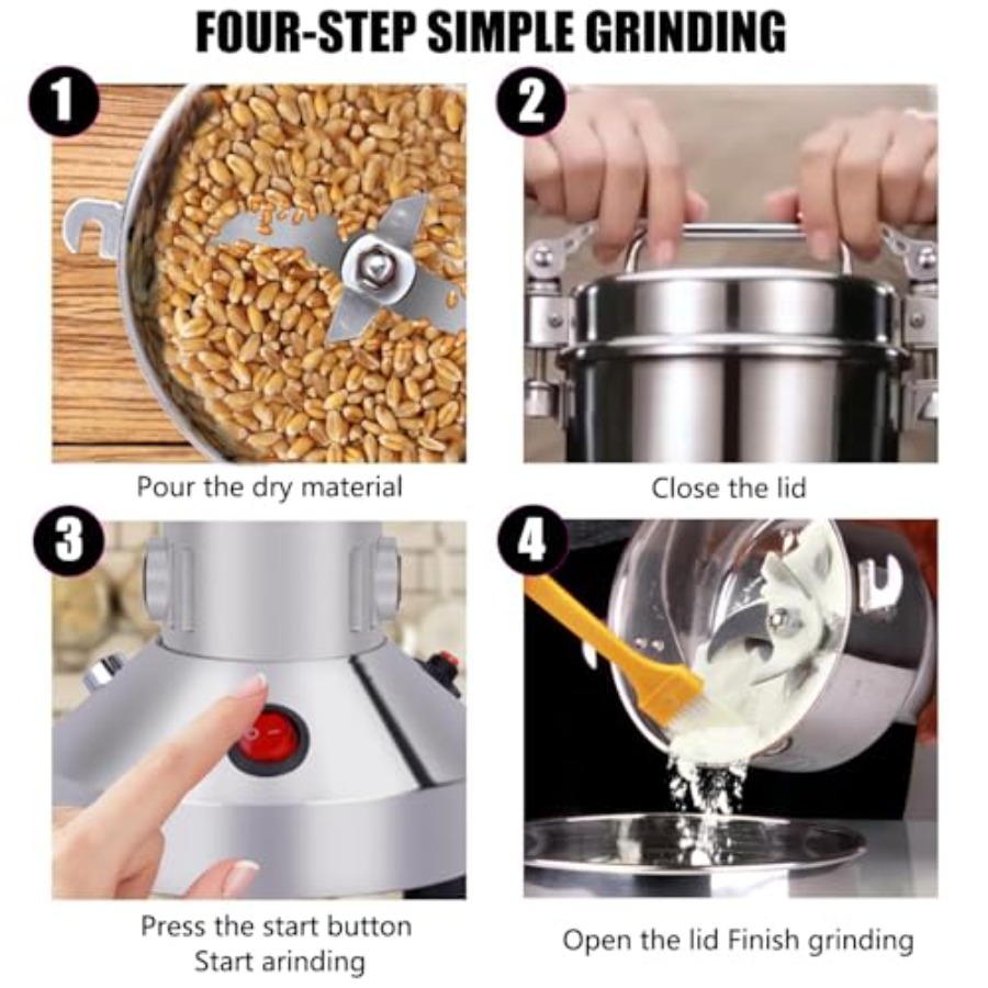 Grain Grinder Mill 250g Electr - مراجعة Grain Mill Grinder وسعره