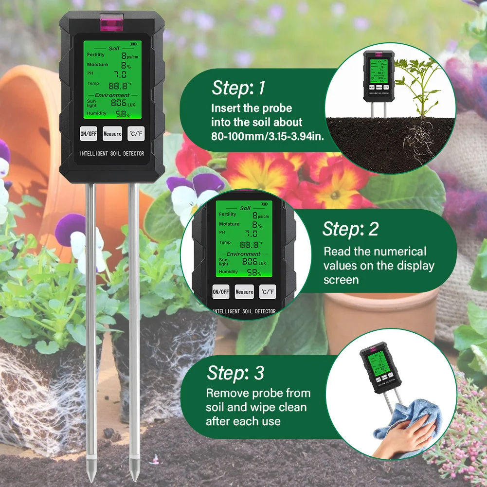 ST03 Six-in-One Soil Tester Mo - مراجعة Plant Growth Regulator وسعره