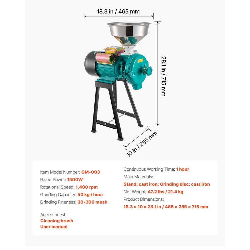 Electric Grain Mill Grinder, 1 - مراجعة Grain Mill Grinder وسعره