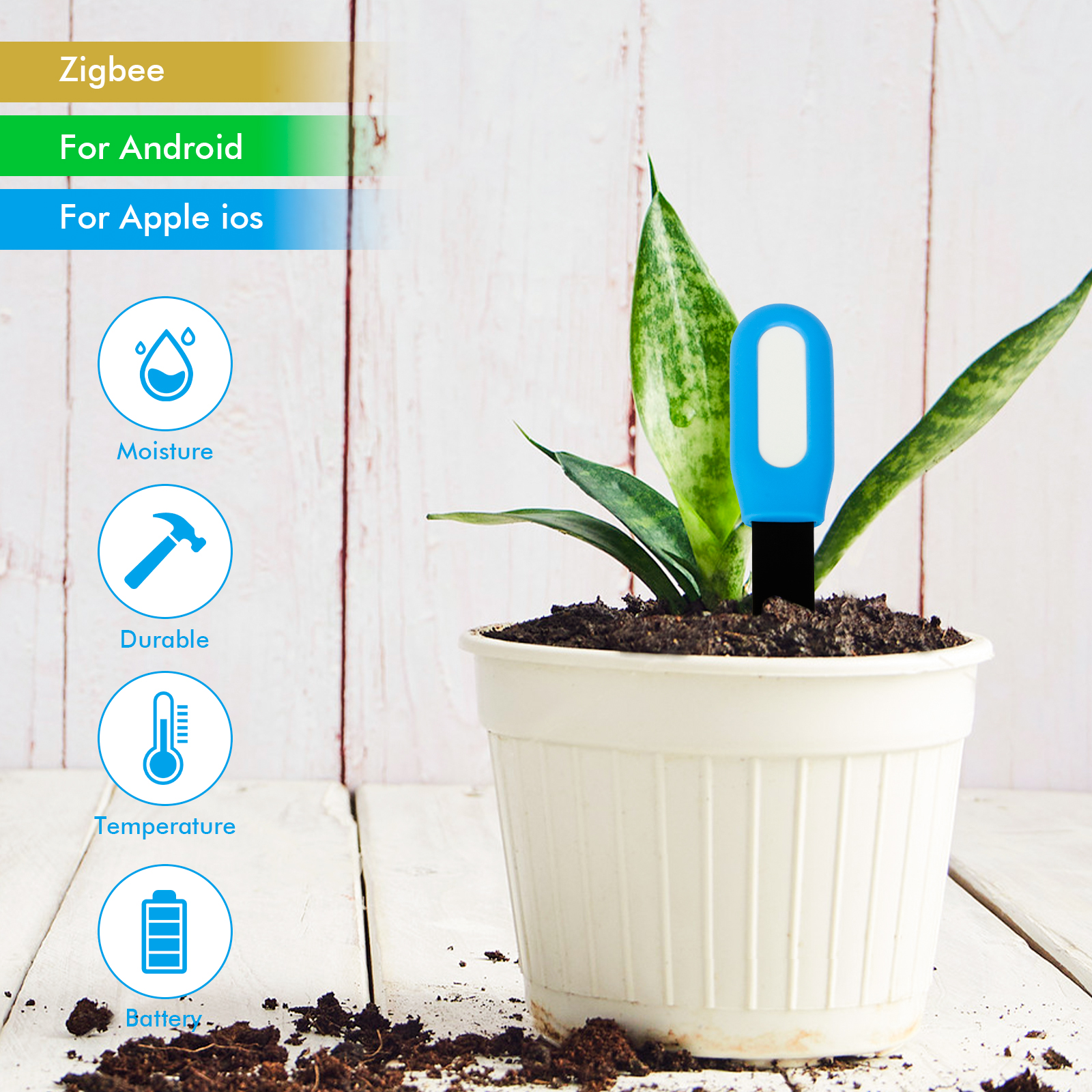 Zigbee Plant Acidity Humidity  - مراجعة Plant Growth Regulator وسعره