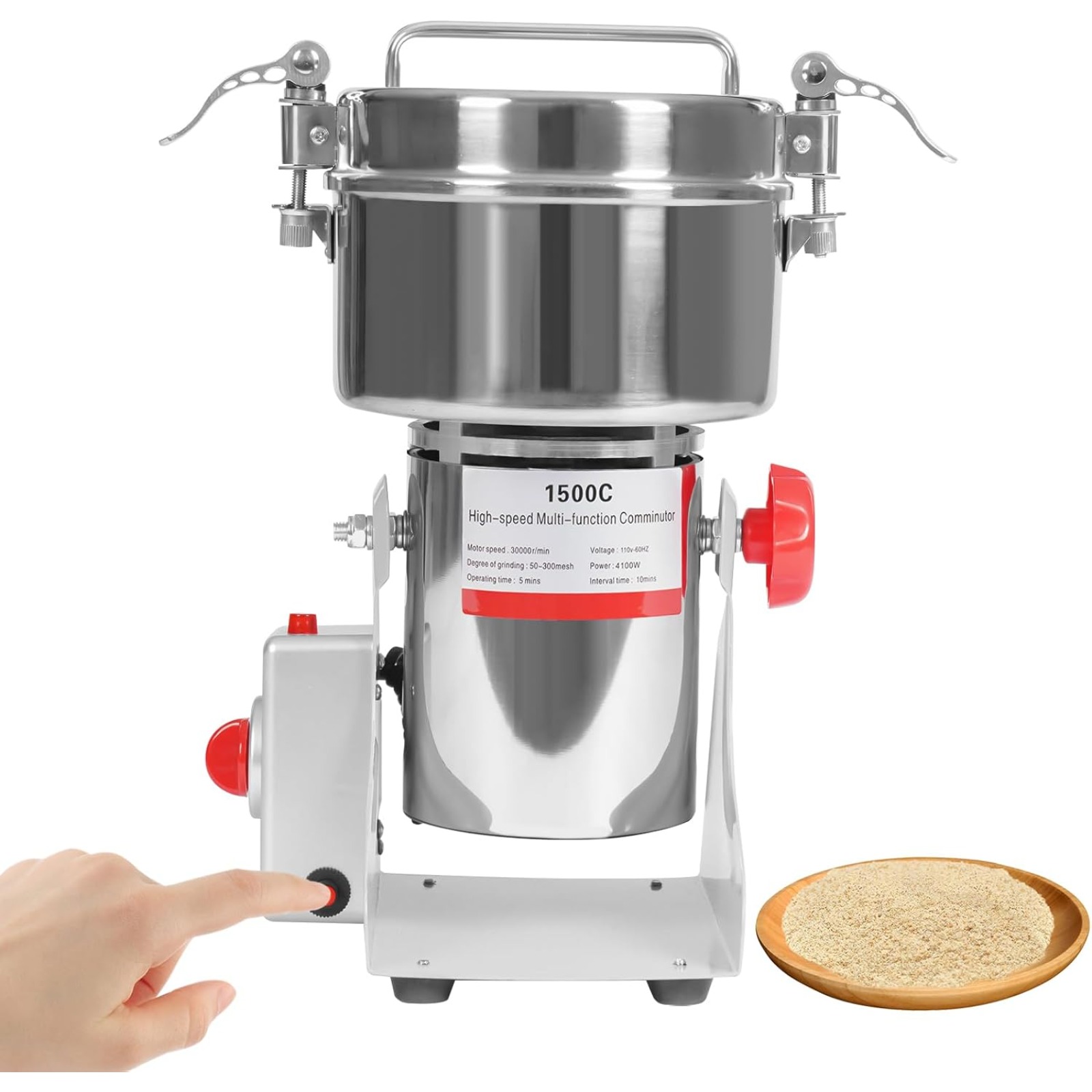 4100W Commercial Grain Grinder - مراجعة Grain Mill Grinder وسعره