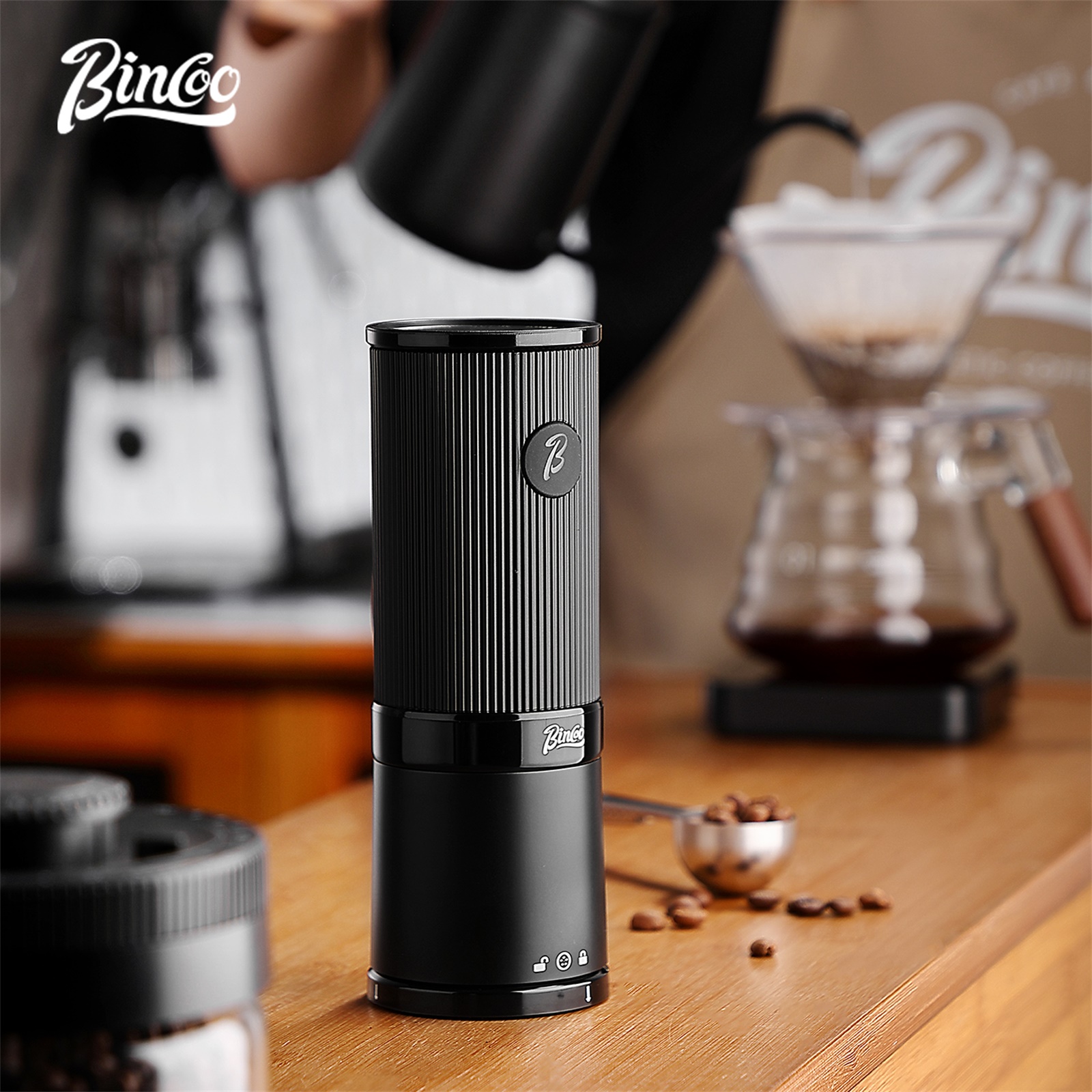 Bincoo Portable Electric Coffe - مراجعة Grain Mill Grinder وسعره